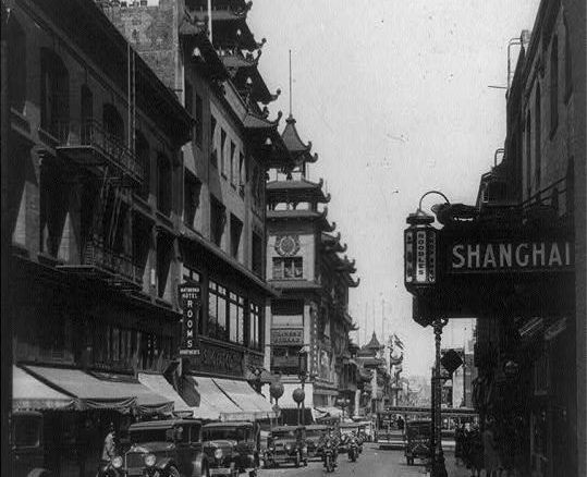 A view of San Francisco's Chinatown in 1929